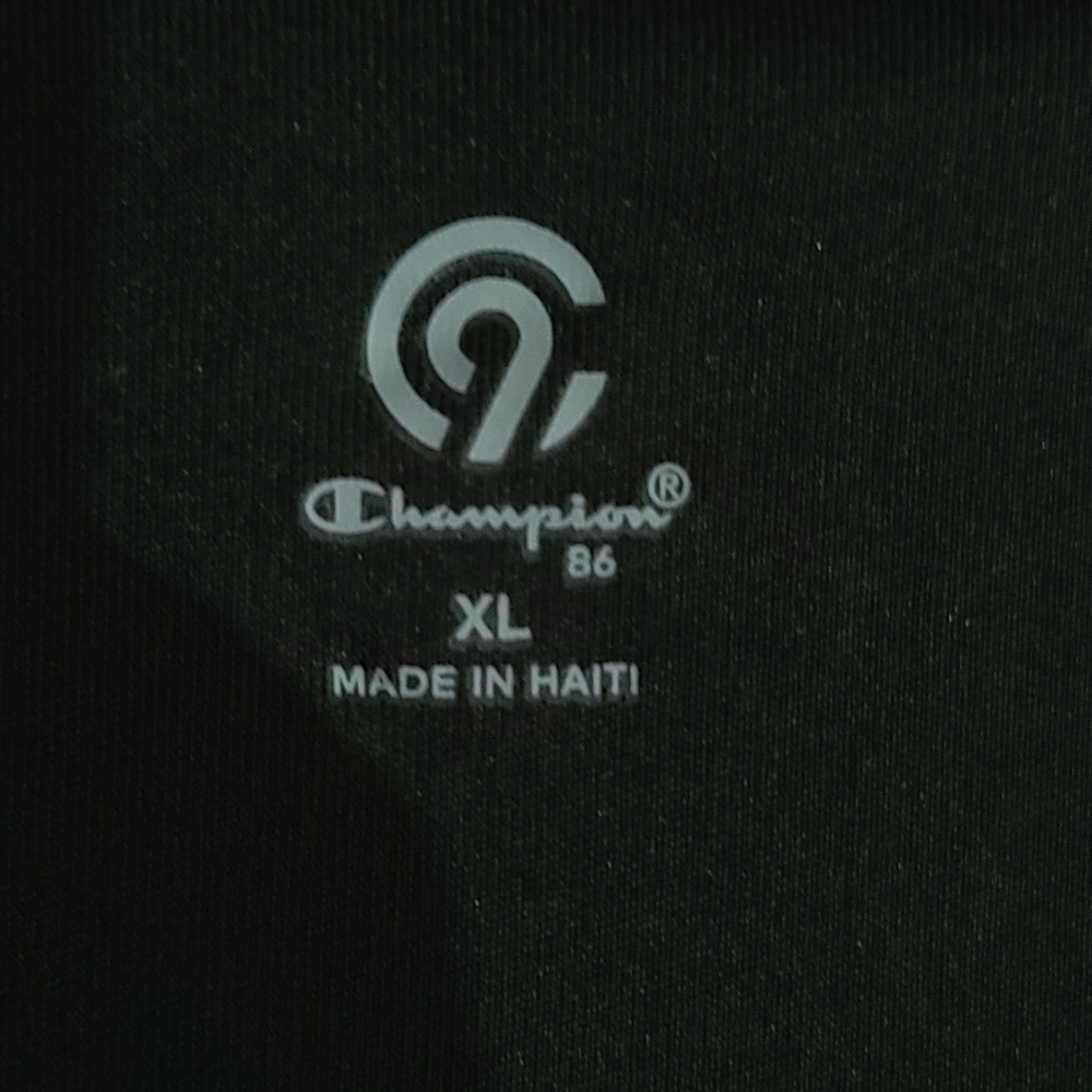 Champion Tee Shirt Black Size XL - Picture 2 of 4